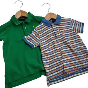Ralph Lauren Polo shirts Toddler Bo-Lot of 2‎ Size 24 Mos Preppy Party Fun